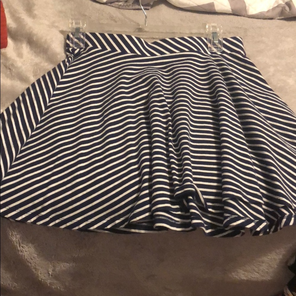 Navy and white skirt